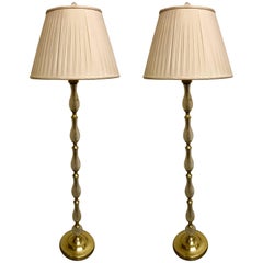 Pair of Carl Fagerlund for Orrefors Crystal Floor Lamps