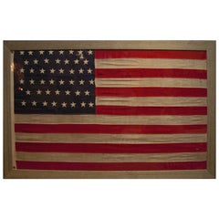 Antique American Flag 46 Star