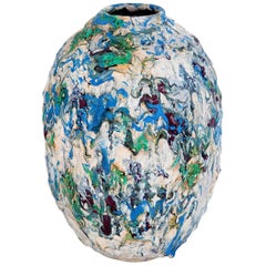 Contemporary Colourful Ceramic Vase by Morten Løbner Espenser, Copenhagen, 2016