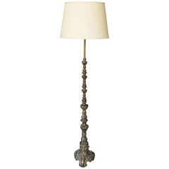 Vintage Baroque Style Spanish Bronze Floor Lamp