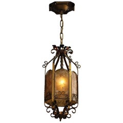 1920s Spanish Revival Pendant with Mica