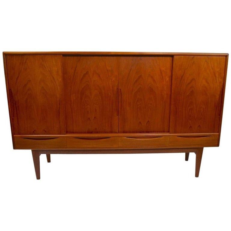 Danish Teak Credenza For Sale At 1stdibs