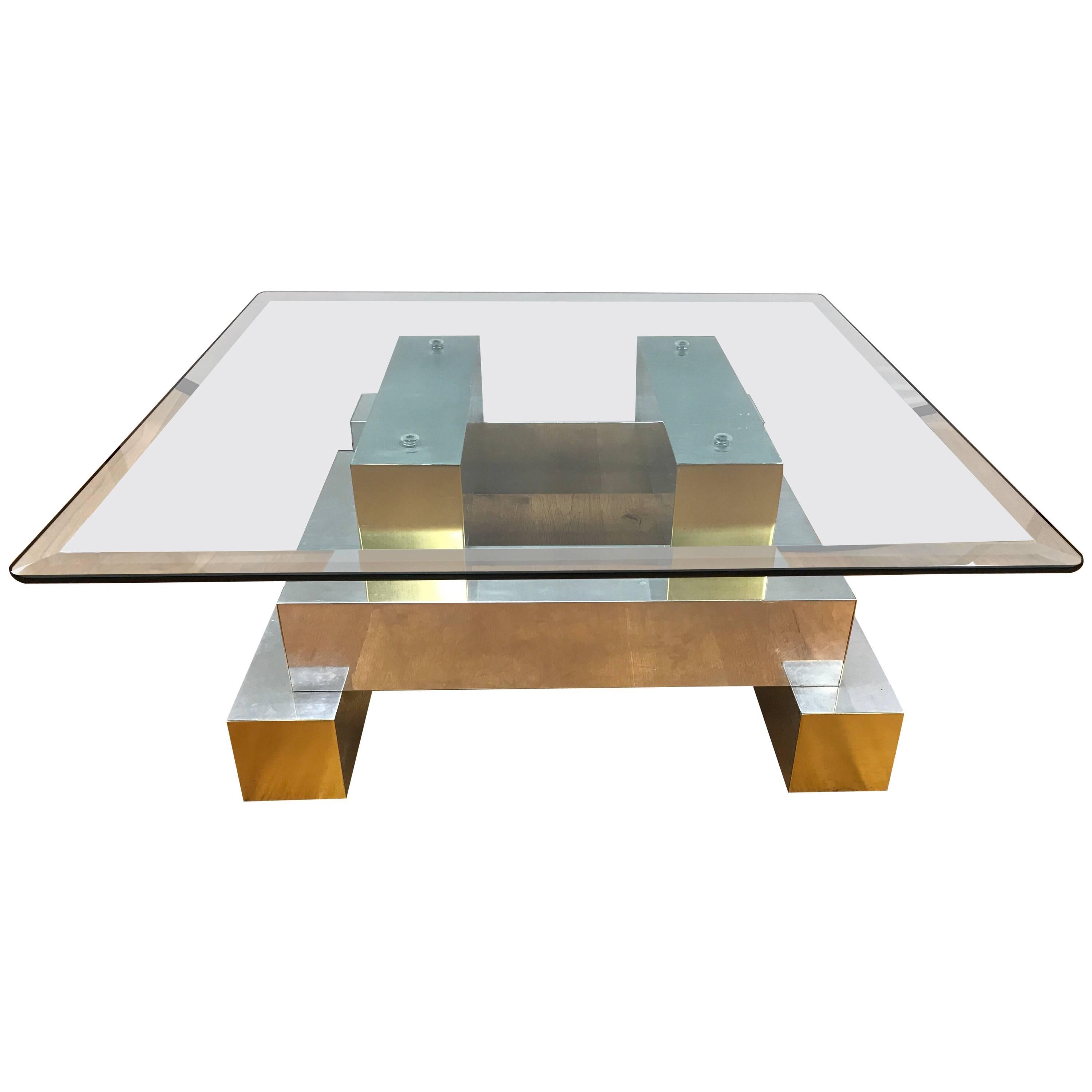 Paul Evans Cityscape Cocktail Coffee Table 1970s Mid-Century Modern Brutalist