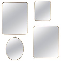 Italian Brass Mirrors 