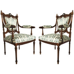 Stunning Pair of Louis XVI Chairs Attributed to Jean-Baptiste Claude Sene