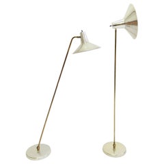 Pair of Paavo Tynnel Style Totally Adjustable Floor Lamps