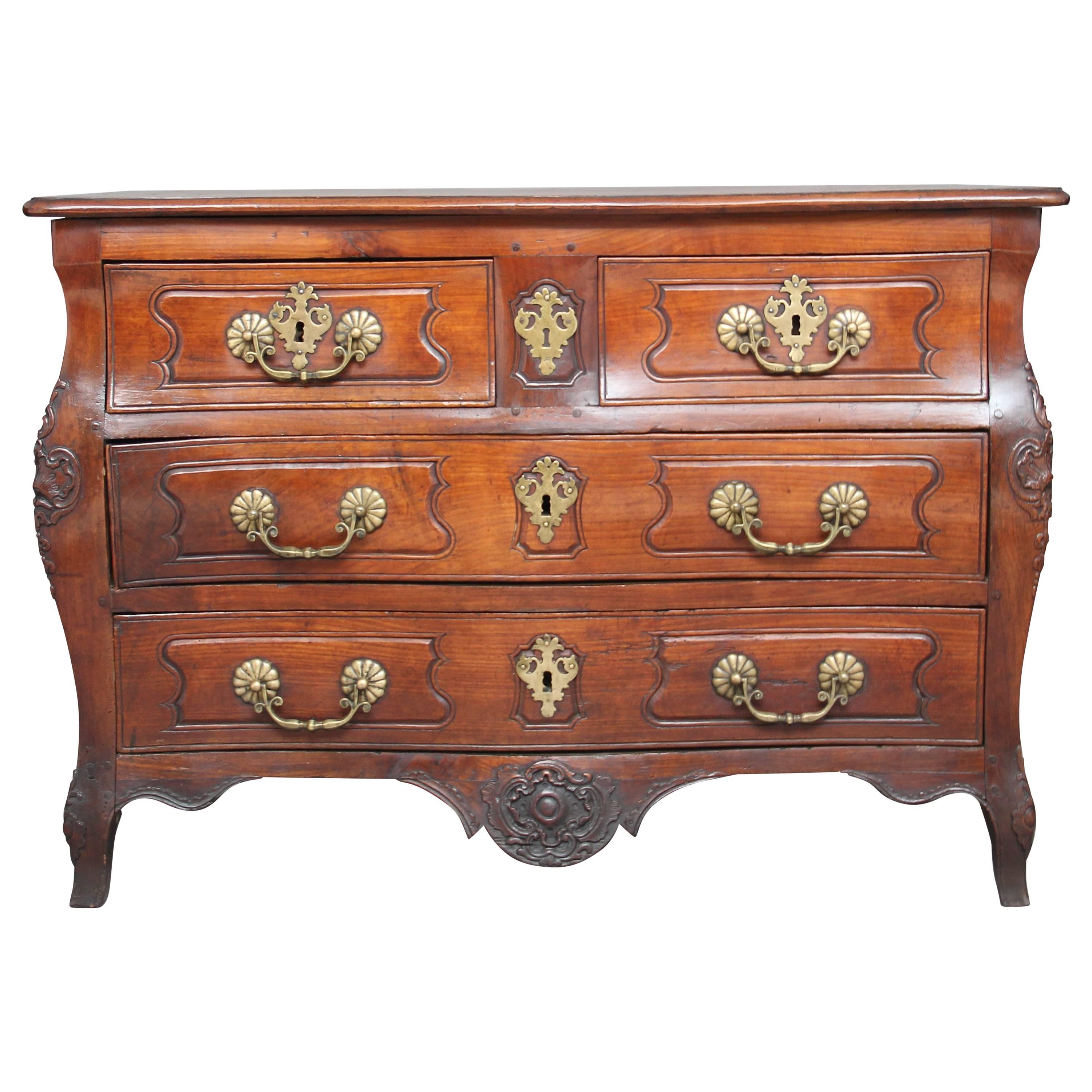 18th Century French Cherry Wood Commode