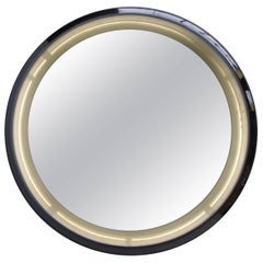 Ceramic Black Backlit Mirror