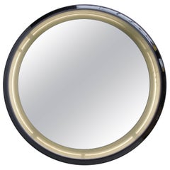 Ceramic Black Backlit Mirror
