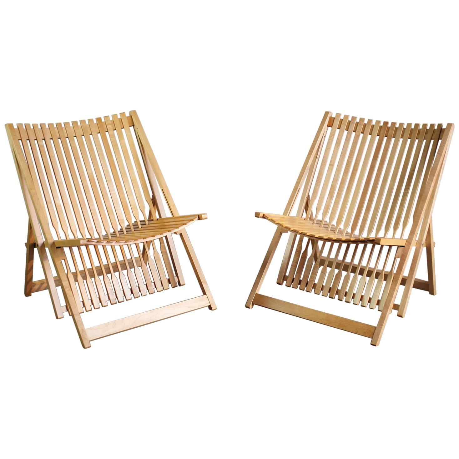 Jean-Claude Duboys, Pair of A1 Armchairs, France, 1980 For Sale