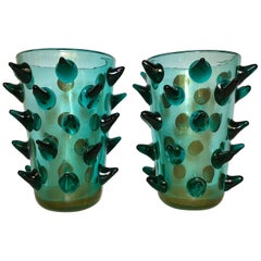 Pair of Murano Vases Signed by Constantini