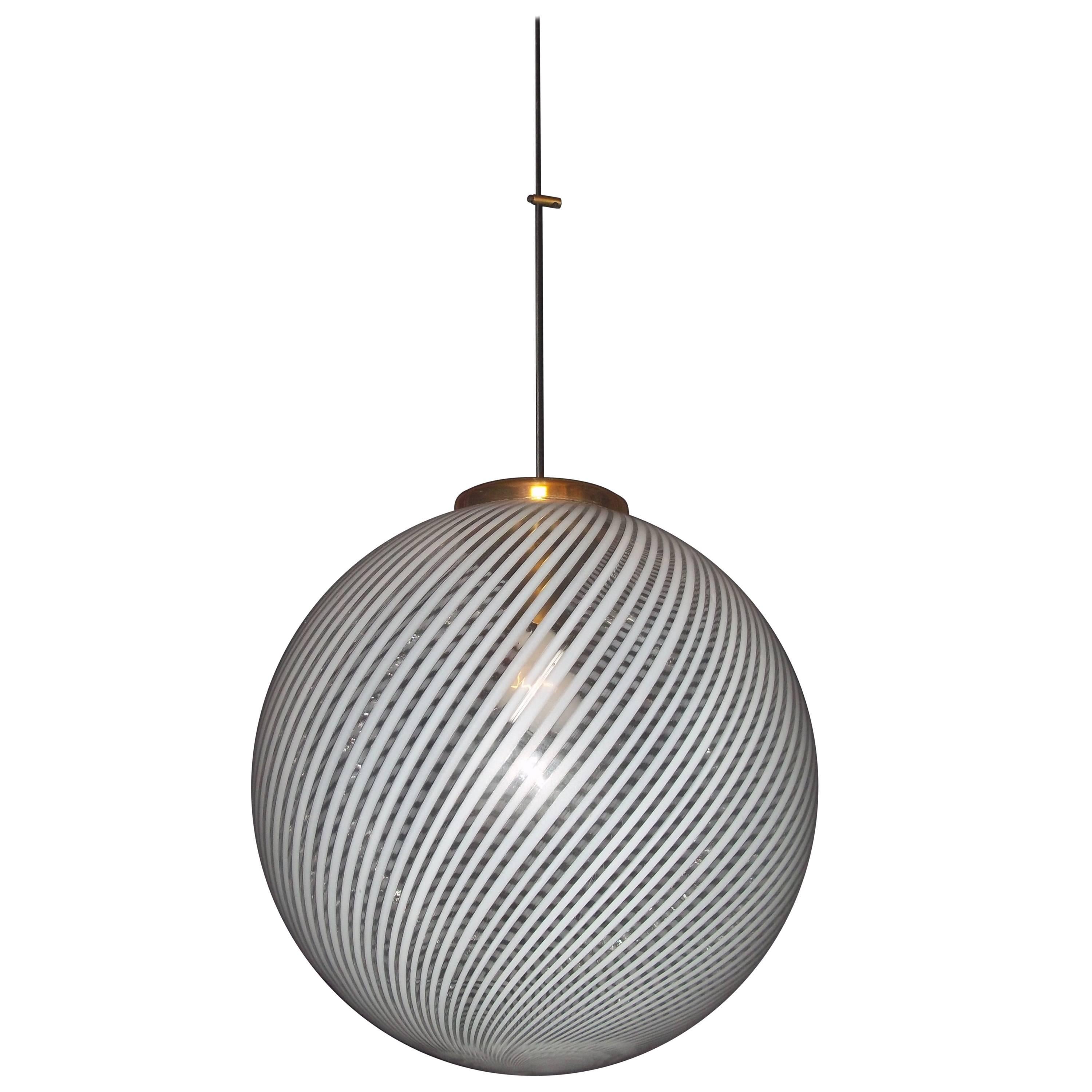 Sphere in Sphere Industrial Chandelier at 1stDibs