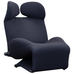 Cassina Wink Designer Armchair Fabric Black One Seat Couch Function Modern