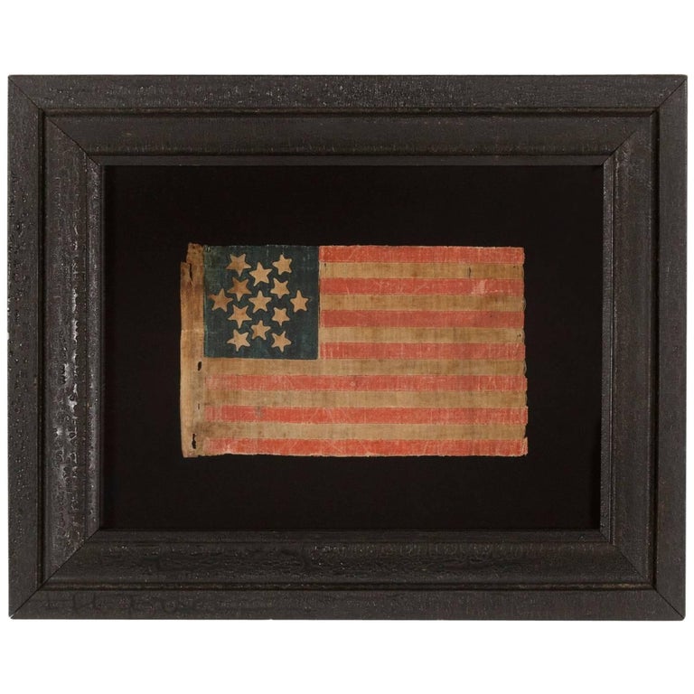 American flag with 13 stars arranged in six-pointed star, 1848–60