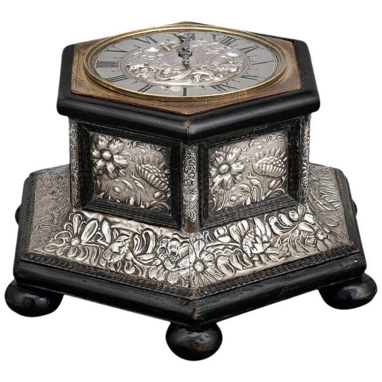 German Hexagonal Table Clock at 1stDibs