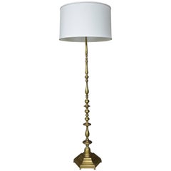 1940s French Bronze Floor Lamp