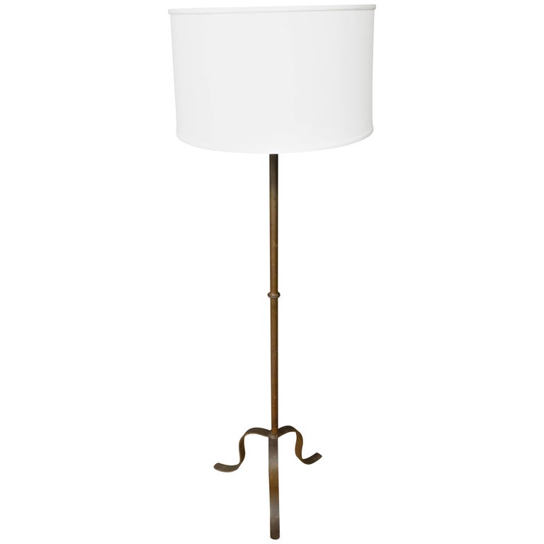 1930s Spanish Iron Floor Lamp