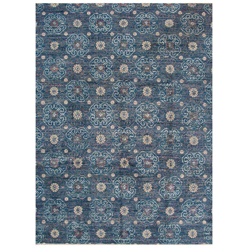Idian Rugs Blue Indian Rug at 1stDibs