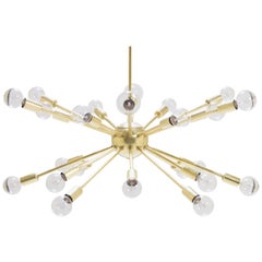 Vintage Sputnik Pendant Chandelier in Brass