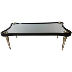 Custom Midcentury Coffee Table with Mirror by Darren Ransdell