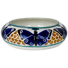 Alf Wallander for Rorstrand Jugendstil Butterfly Low Bowl