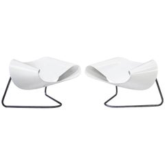 Vintage Pair of CL-9 "Ribbon" Lounge Chairs by Stagi & Leonardi, 1961