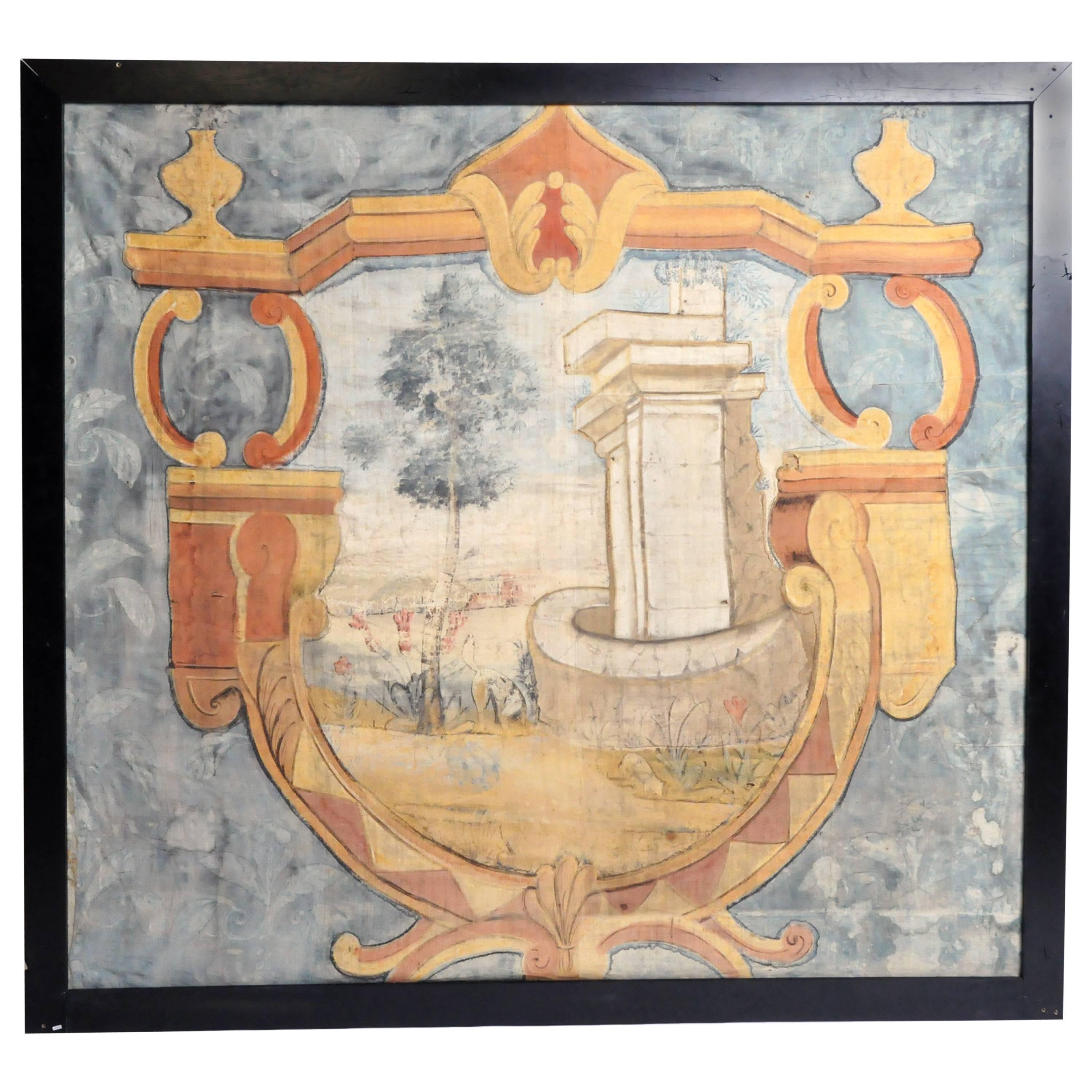 18th Century French Chateau Banner