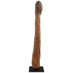 Antique 19th Century Tribal Carved Wood Phallus, Fon Tribe, Togo or Benin