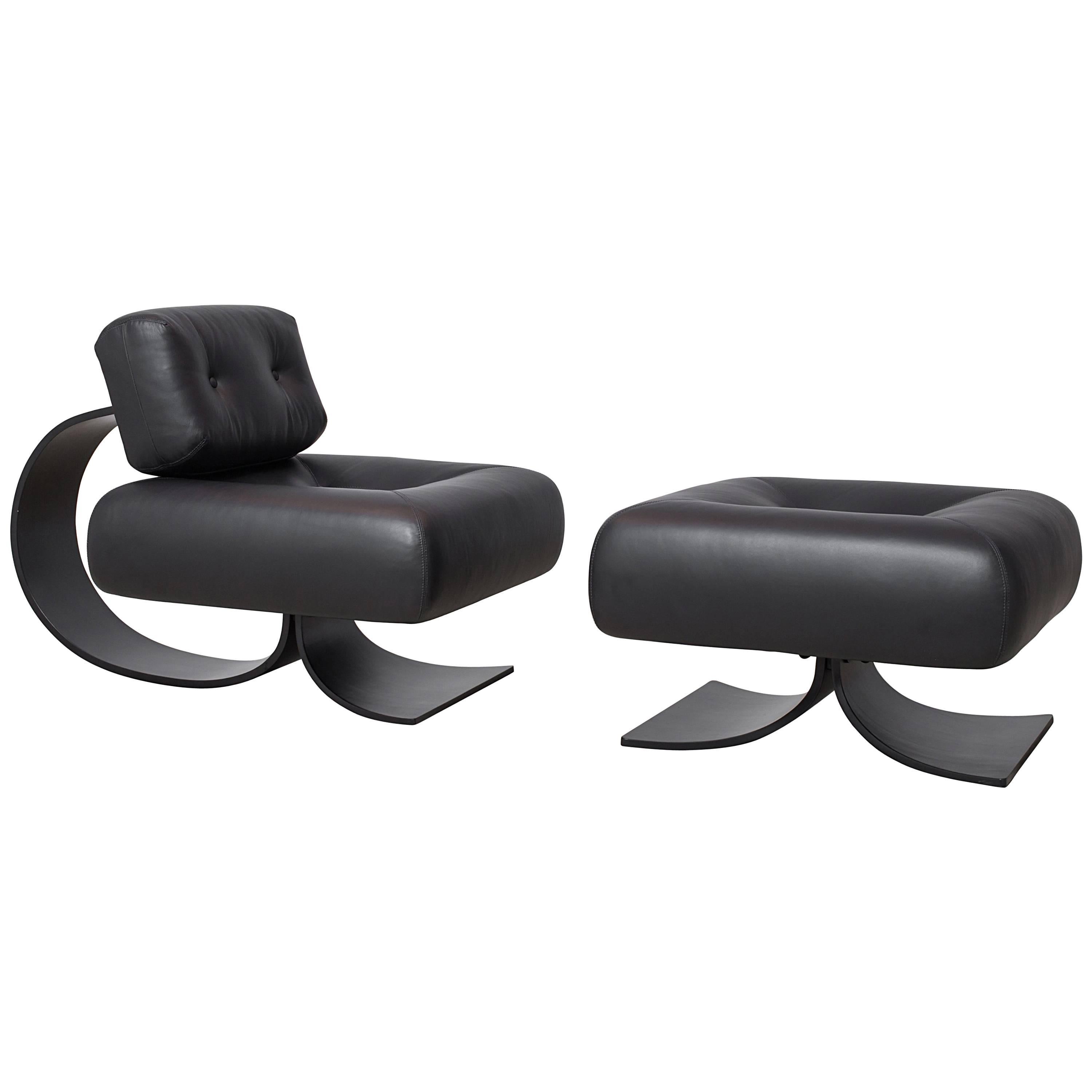 Alta Chair and Ottoman by Oscar Niemeyer For Sale