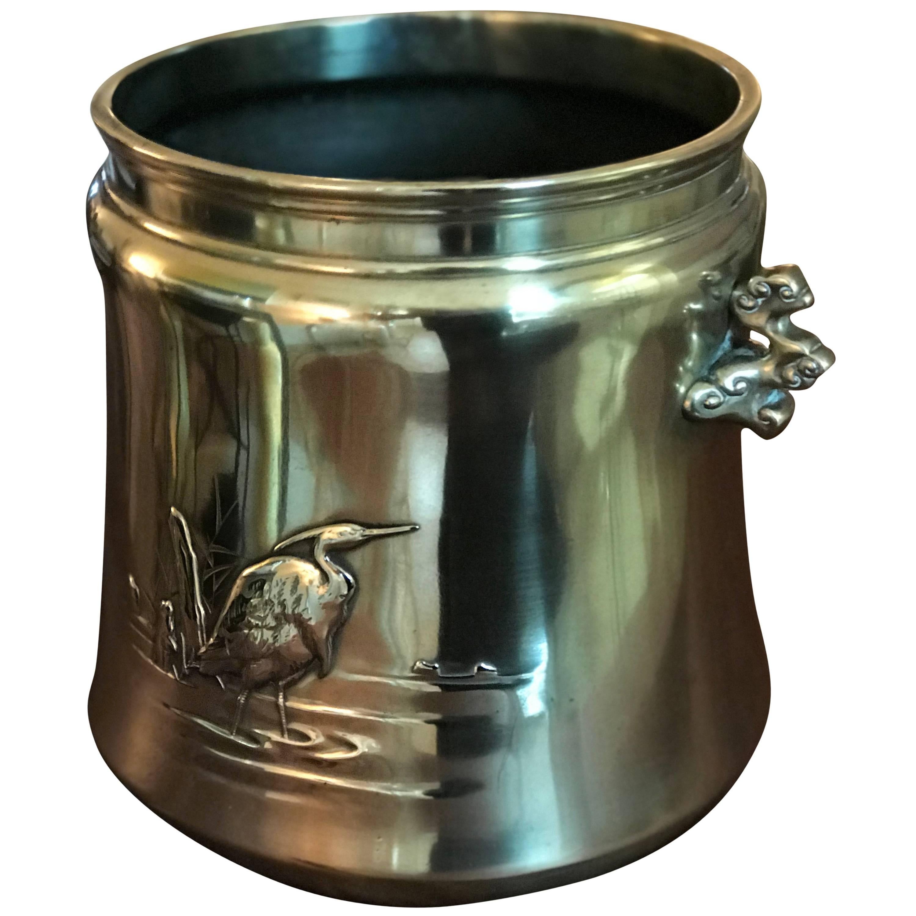 Hand Crafted Antique Polished Bronze Jardiniere