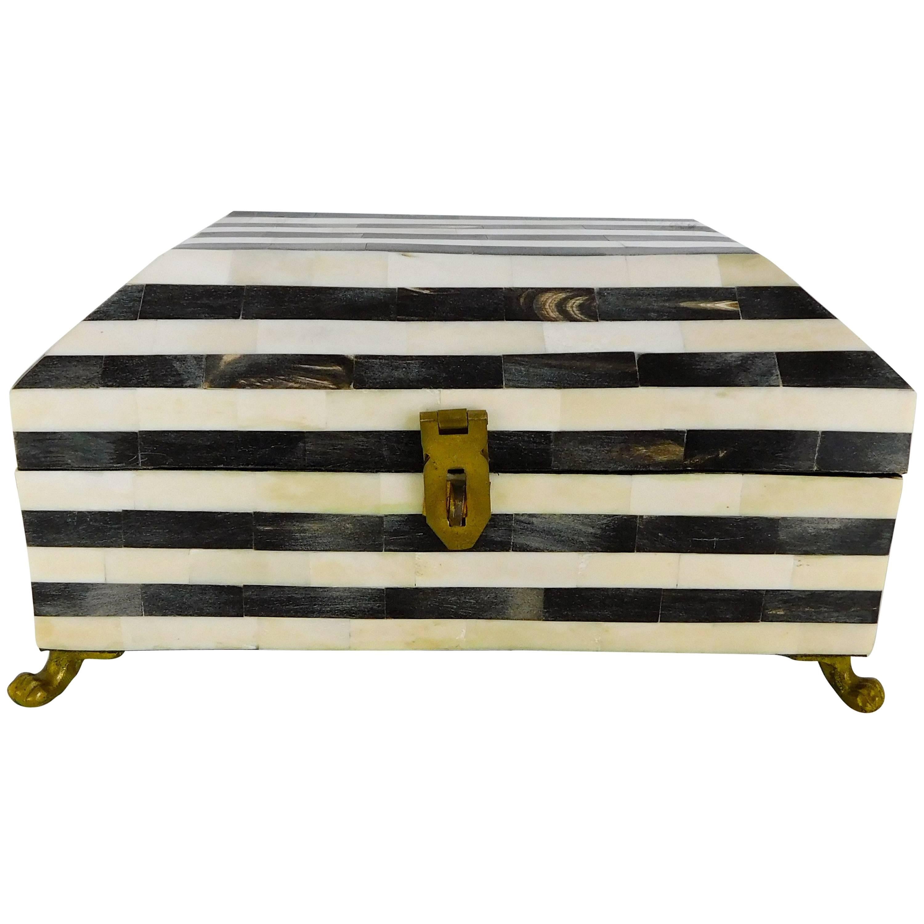 Fabulous Tessellated Horn Box by Maitland-Smith