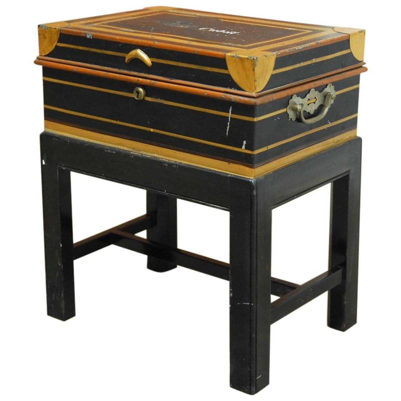 British Colonial Military Officer's Campaigner Metal Field Desk