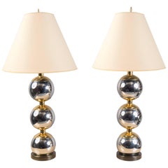 Vintage Pair of Lamps, France, 1970s