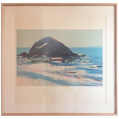 Gregory Kondos Framed "Sea Rock" Print