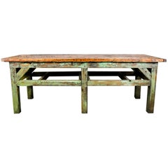 1920 Large Factory Work Table