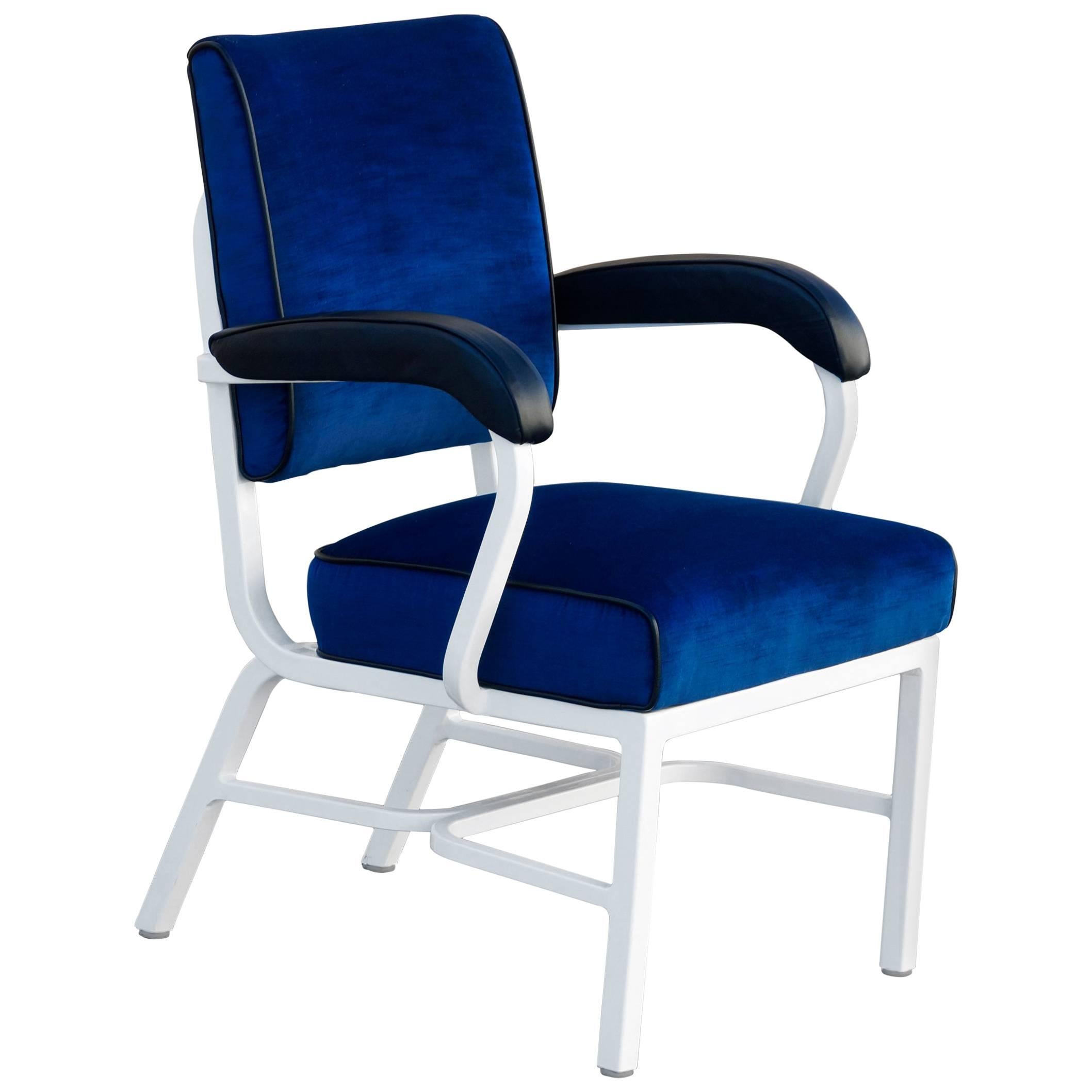 General Fireproofing Aluminum Tanker Armchair, Refinished im Angebot