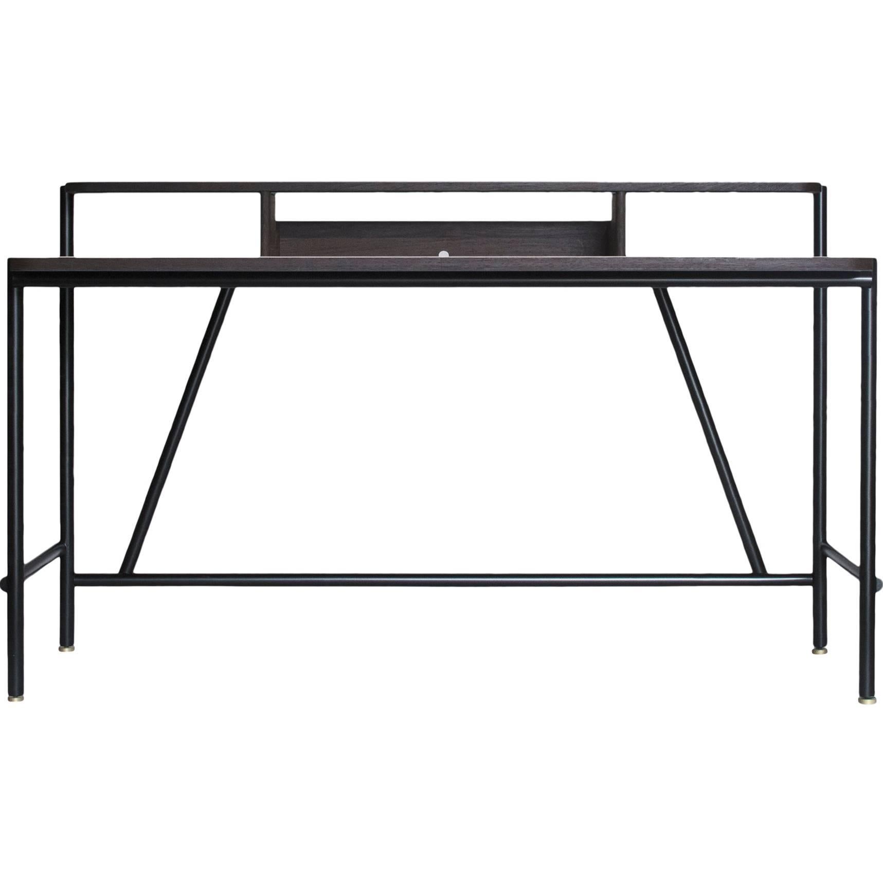 EM Desk by DUVALD Contemporary Vanity Desk Handcrafted in Denmark. Mirror.