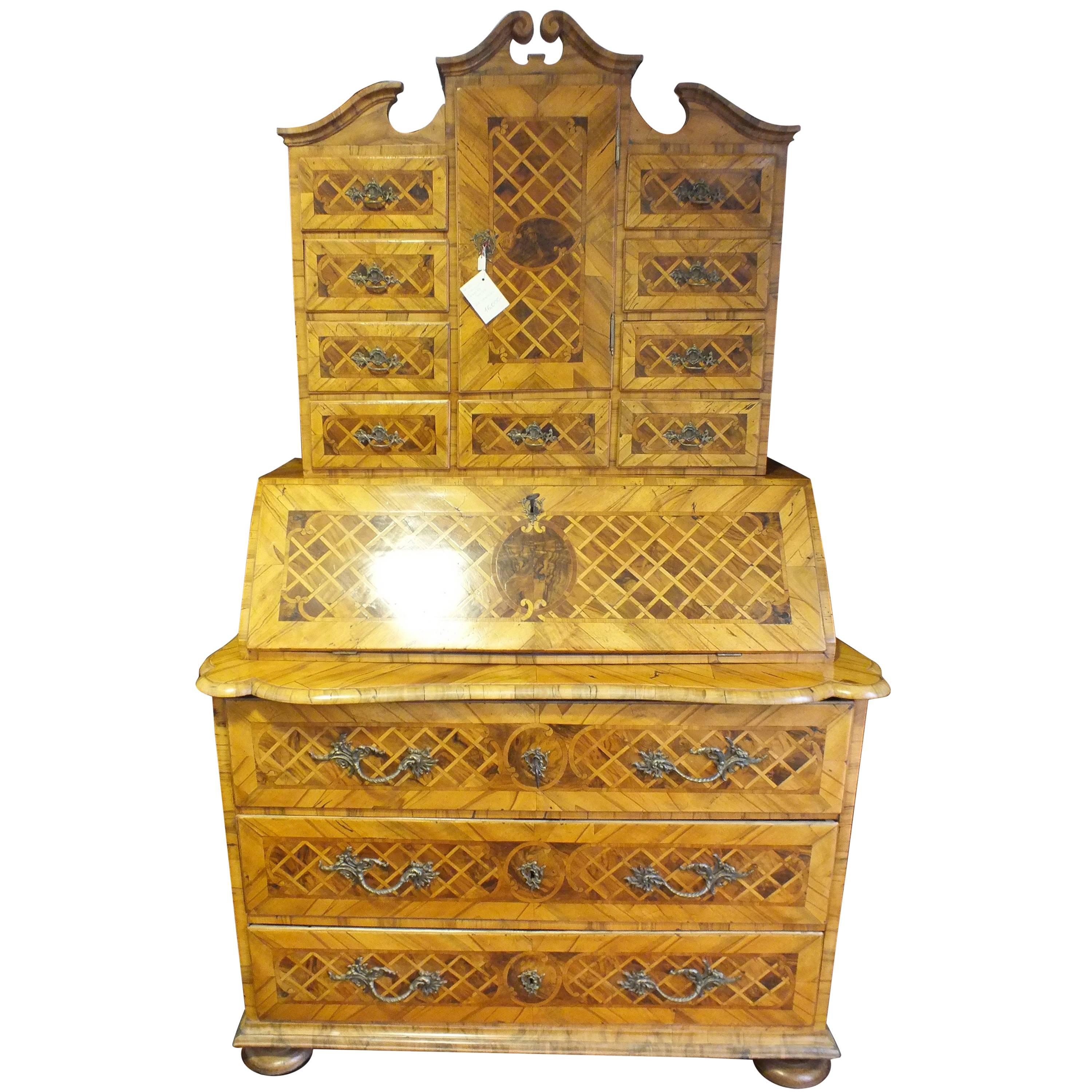 Tabernacle Baroque Secretary; 1870, Germany For Sale