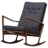 Pair of Rustic 19th Century Platform Rocking Chairs at 1stDibs