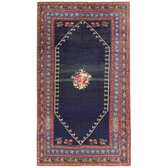 Regal Blue Antique Caucasian Karabagh Carpet, circa 1900