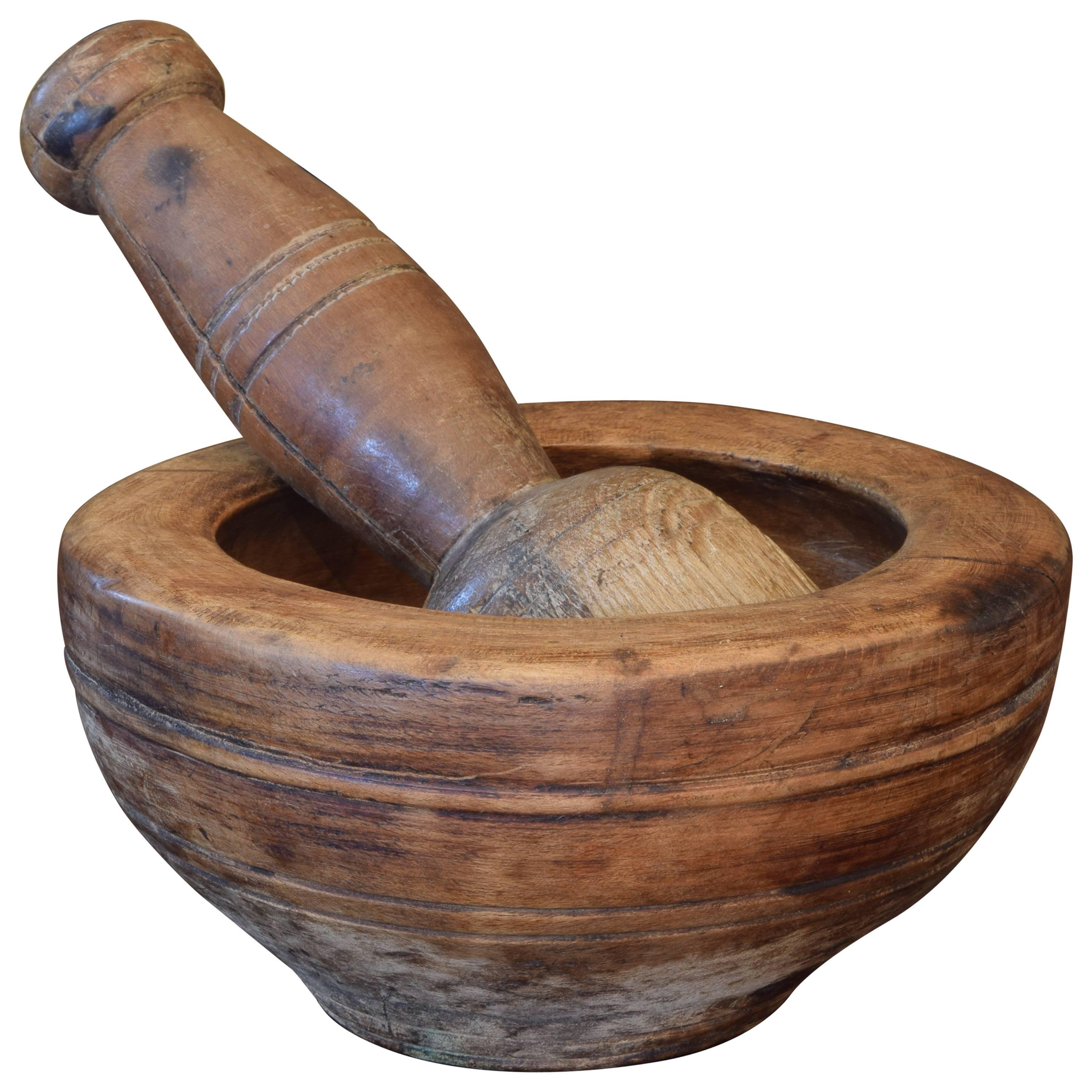French Walnut Second Quarter of the 19th Century Mortar and Pestle
