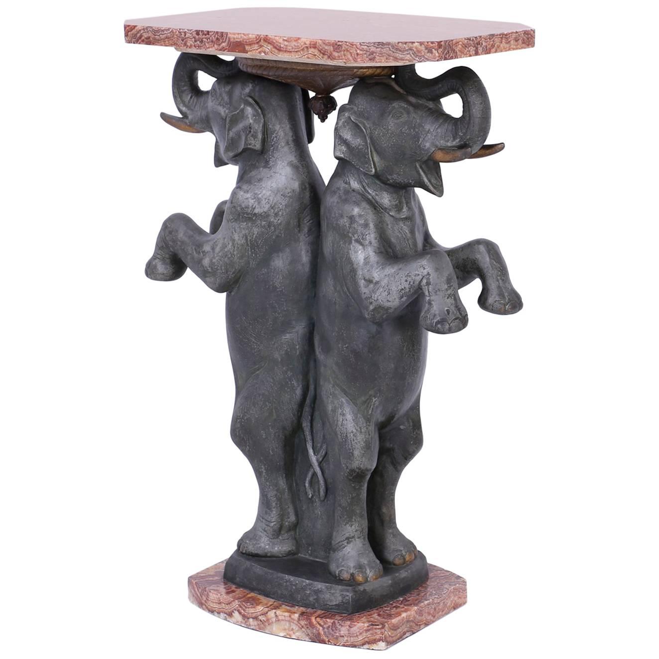French Art Deco Elephant Pedestal or Table