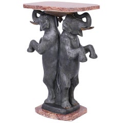 French Art Deco Elephant Pedestal or Table