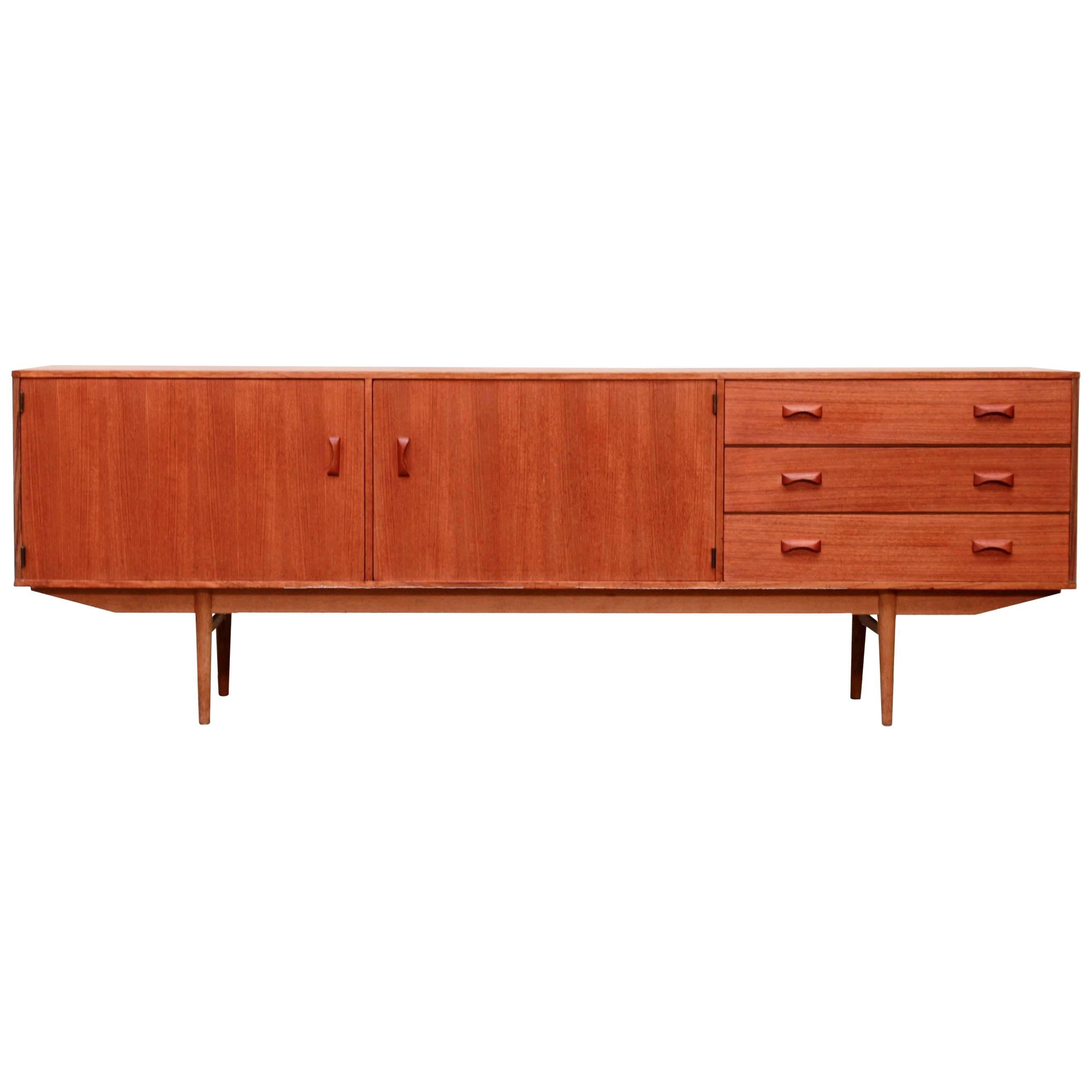 Teak Dutch Design Sideboard by Fristho Franeker Credenza Model Modulus For Sale