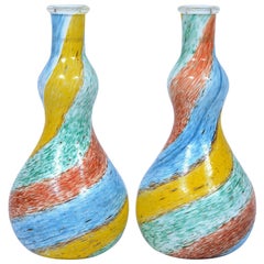DINO MARTENS Pair of Murano Glass Vases