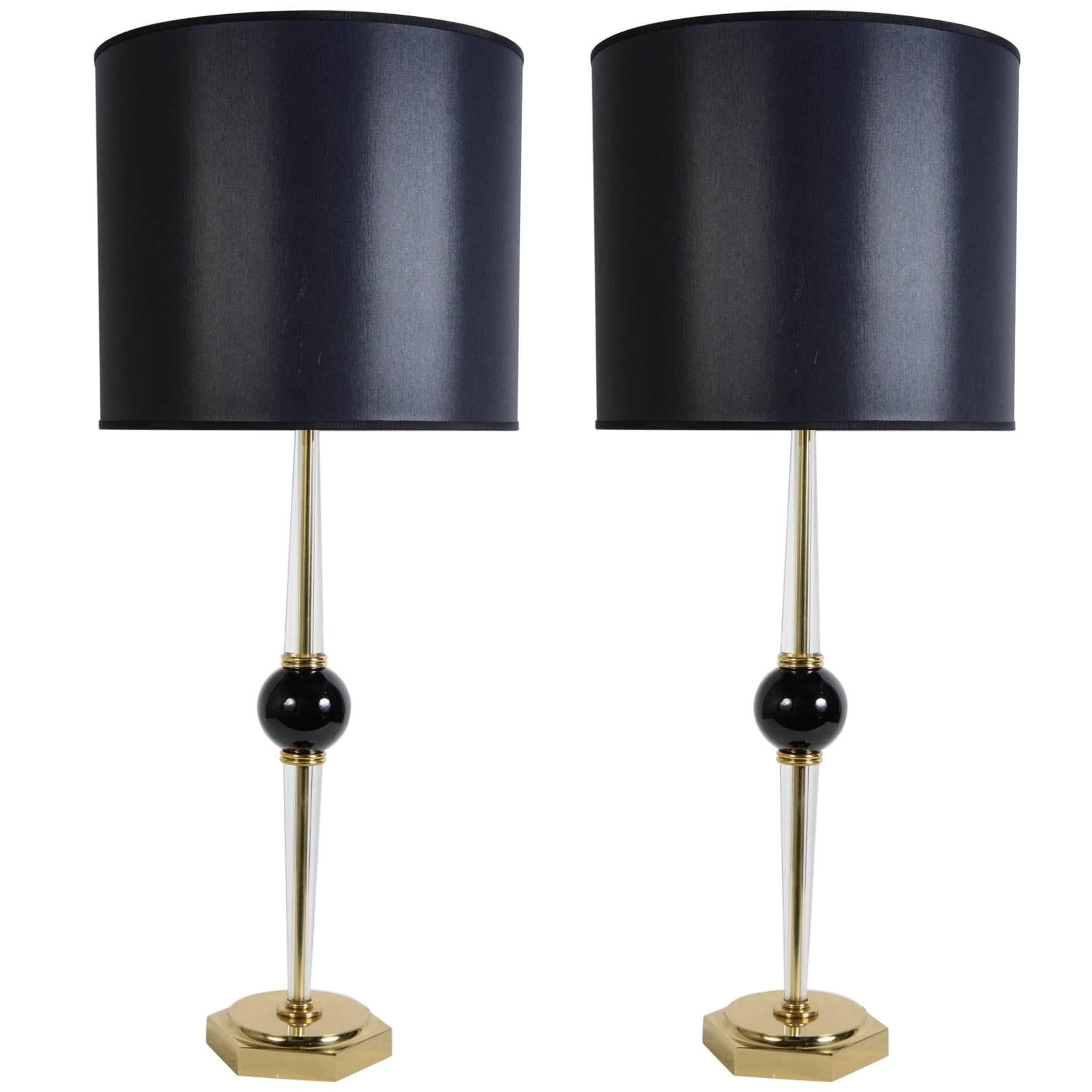 Lampen aus Muranoglas im Stil von Seguso, Paar
