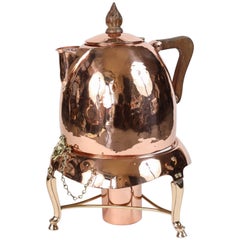 Antique Copper and Brass Coffee Urn by J. C. Moore