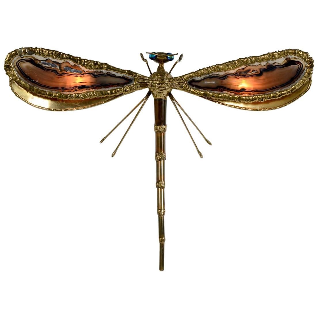 Rare Butterfly Wall Light by Henri Fernandez