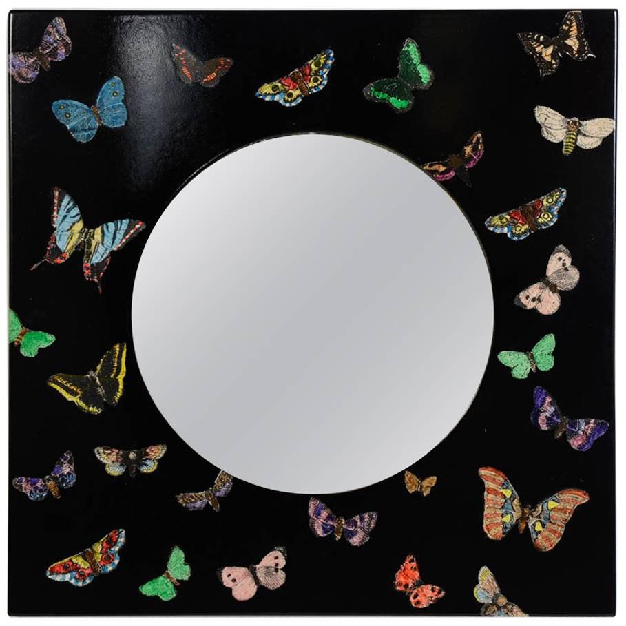 Rare " Butterfly" Mirror by Piero Fotnasetti