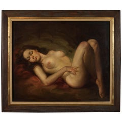 Oil Painting of Female Nude by Angel Martin: "Amanecer (Dawn)"